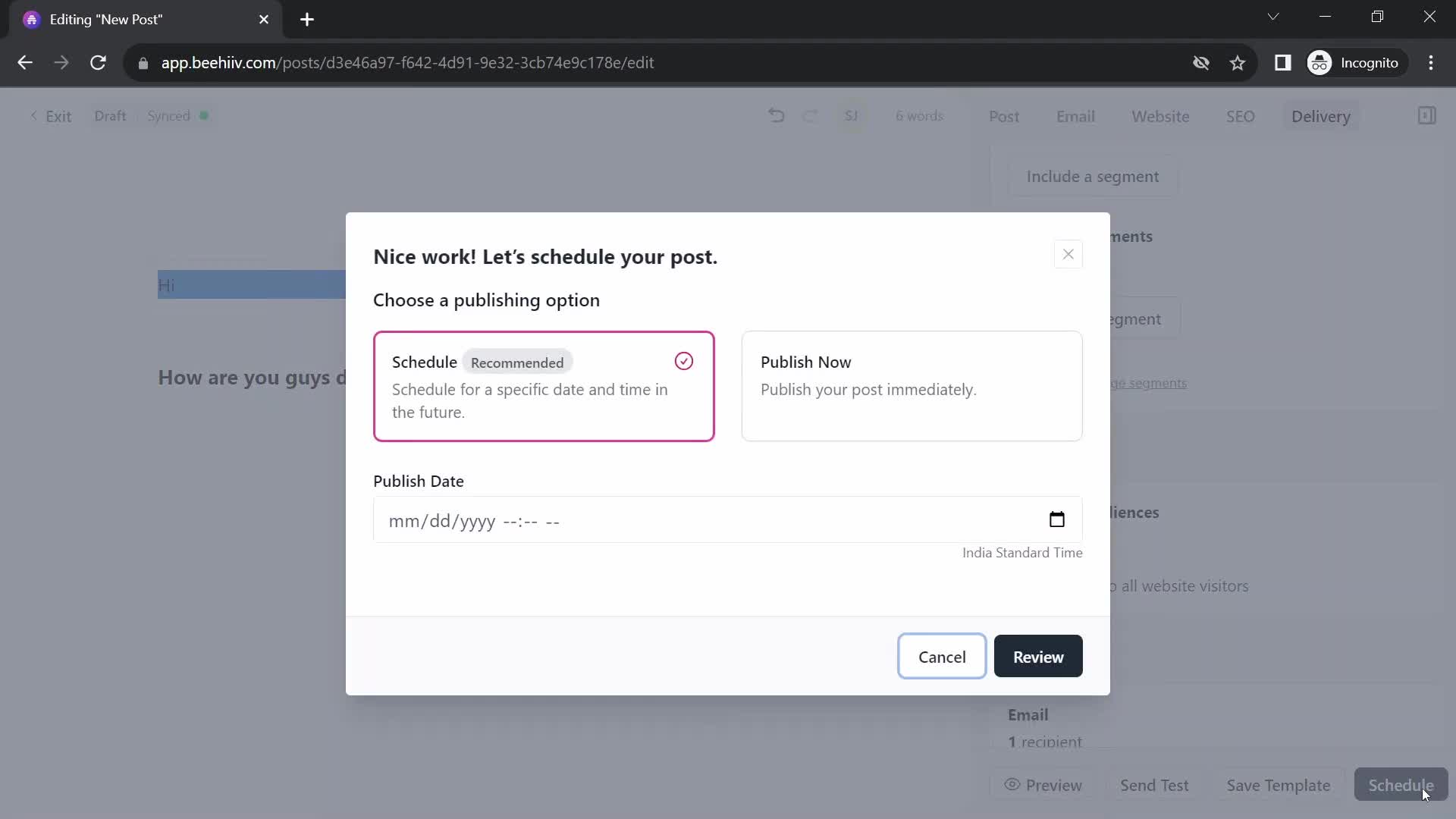 Onboarding screenshot