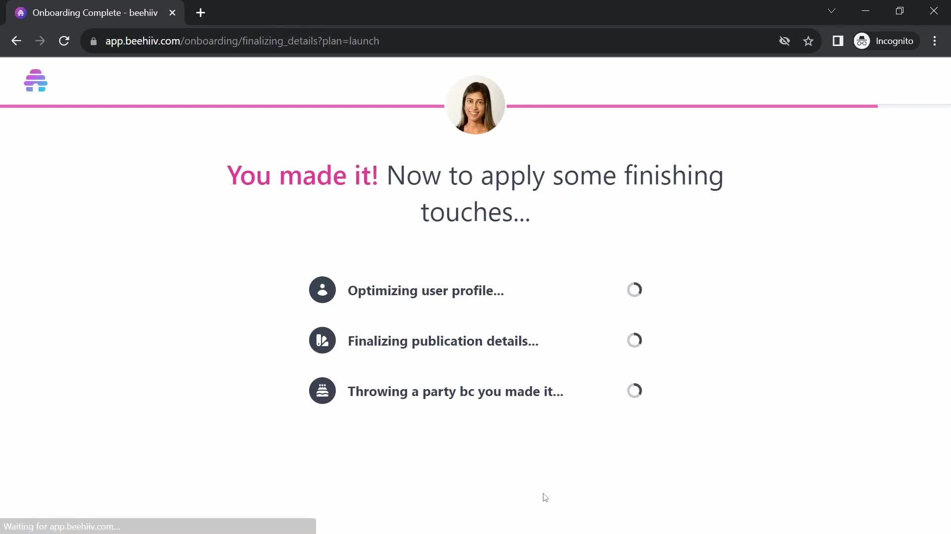 Onboarding screenshot