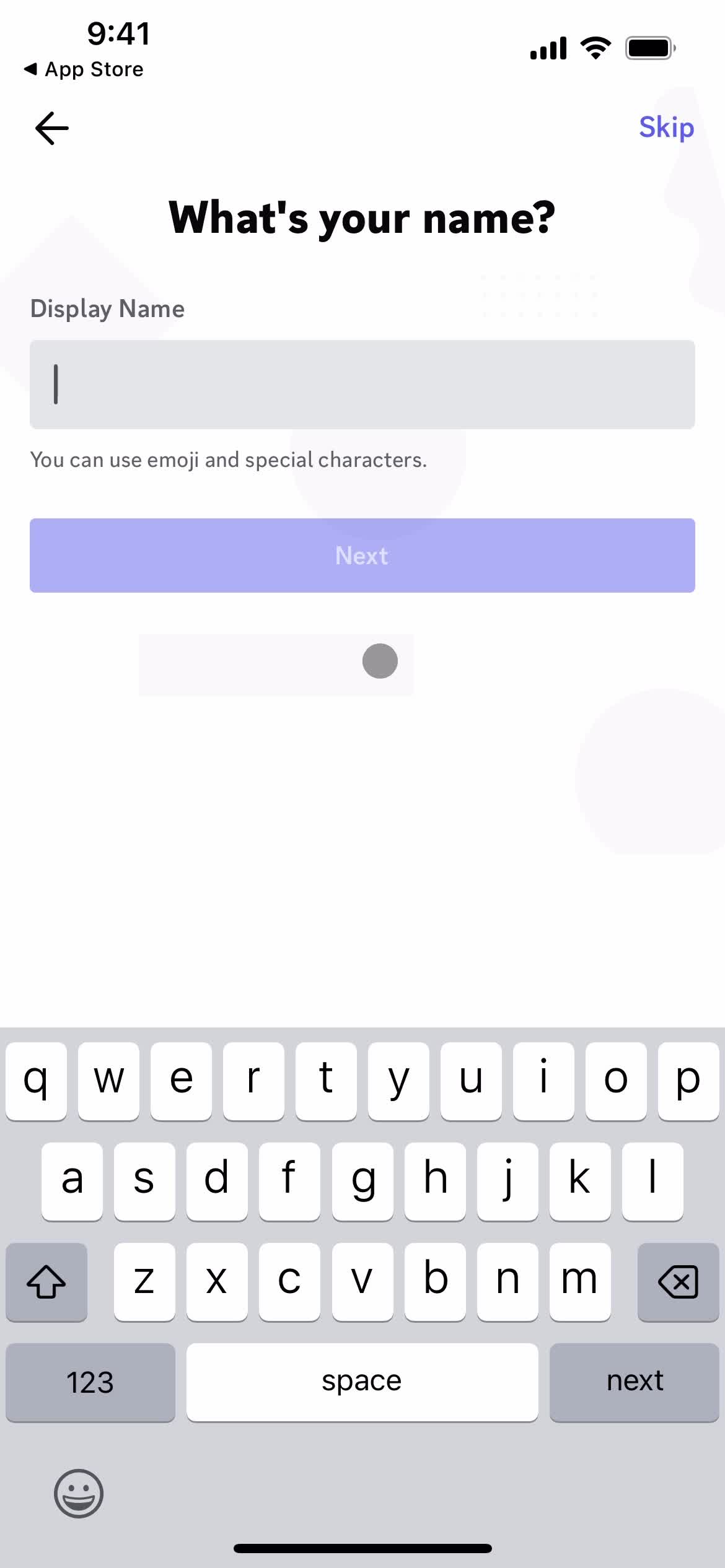 Onboarding screenshot