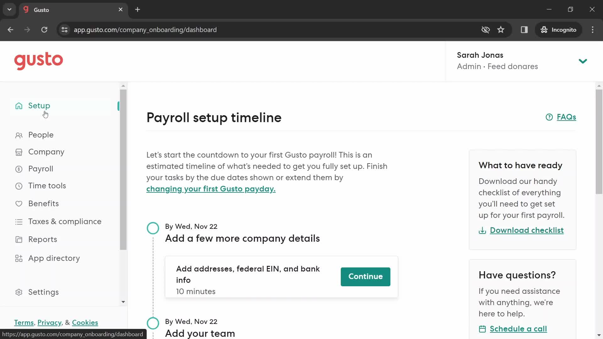 Onboarding screenshot