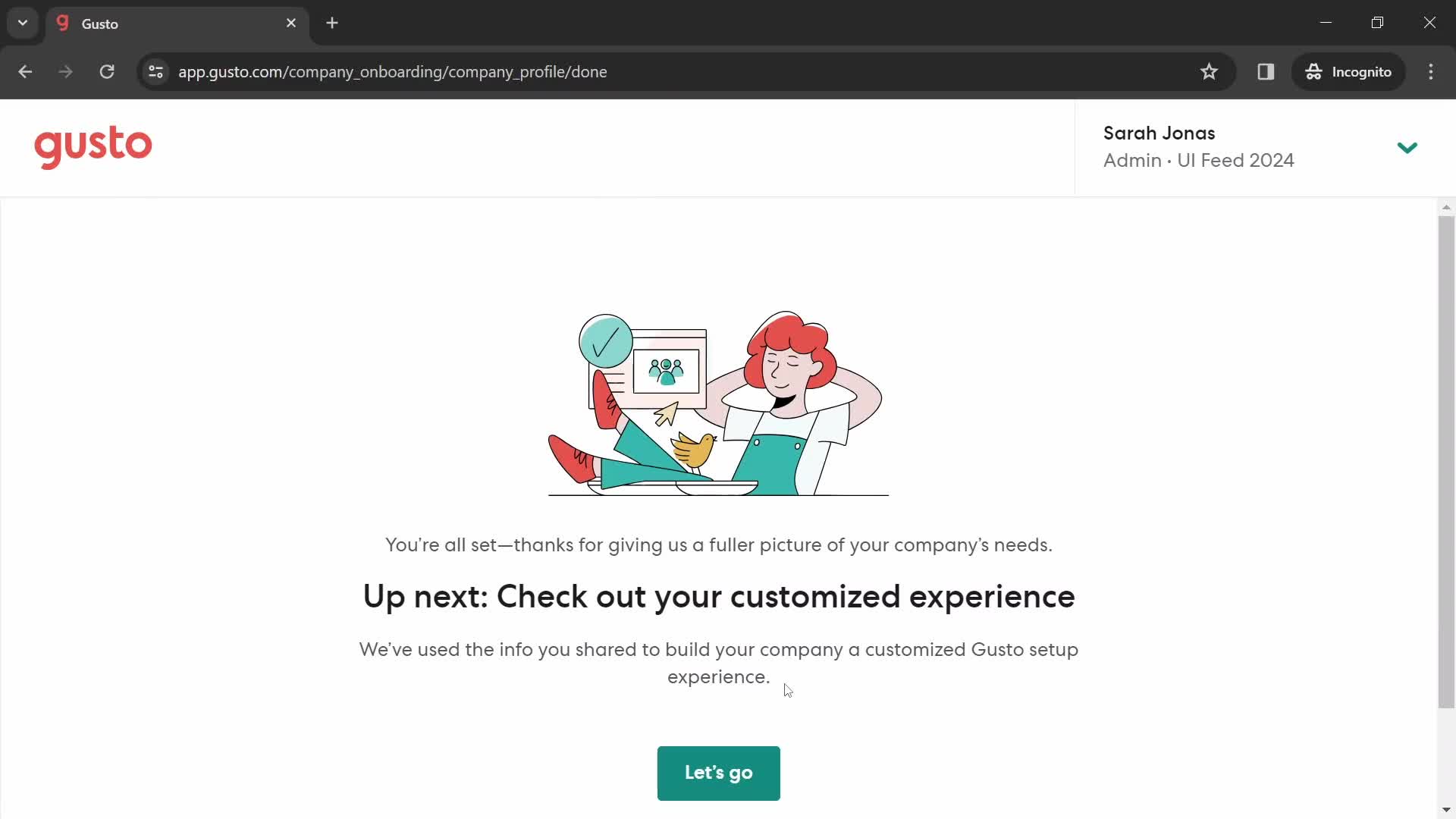 Onboarding screenshot