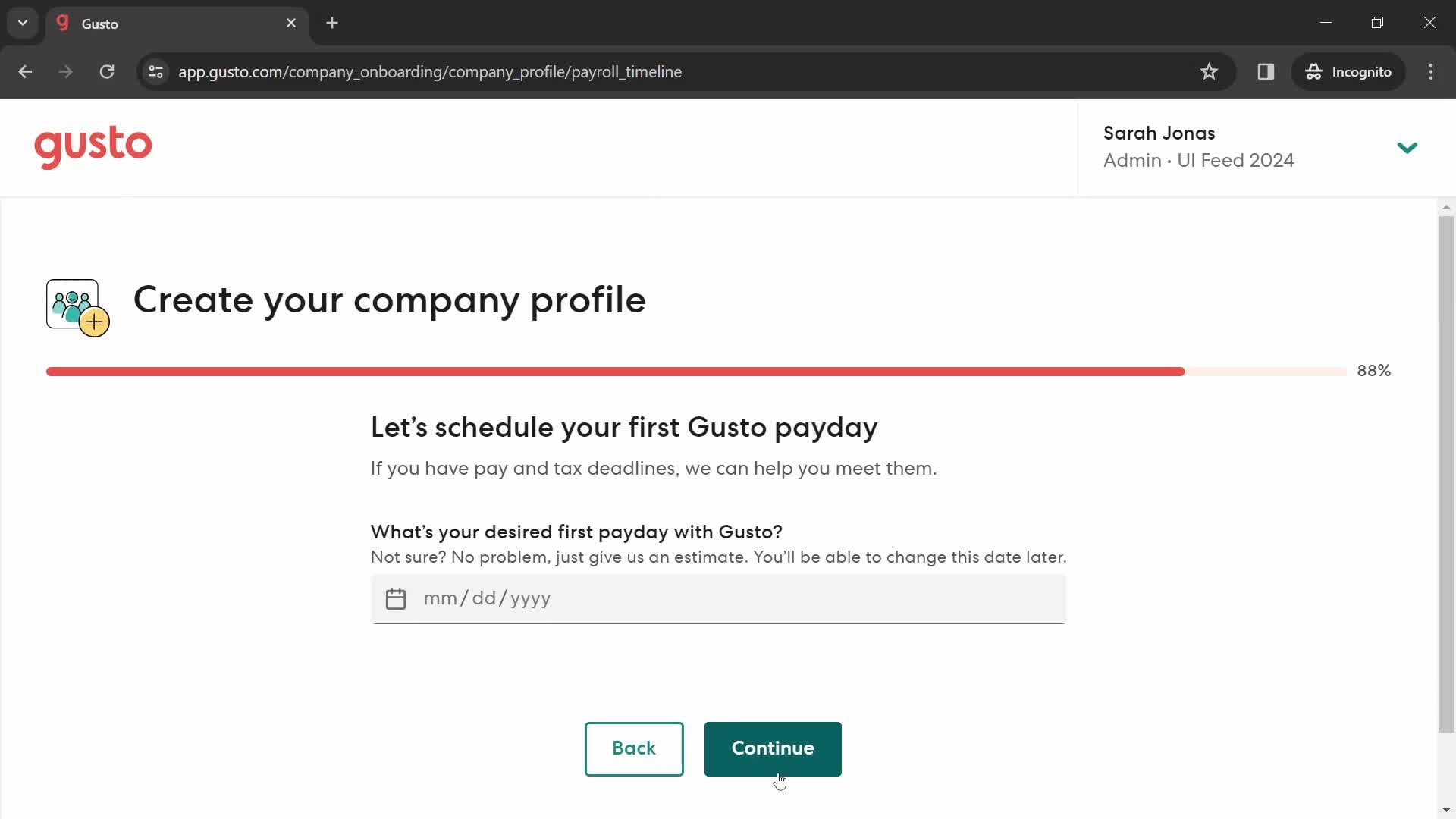 Onboarding screenshot