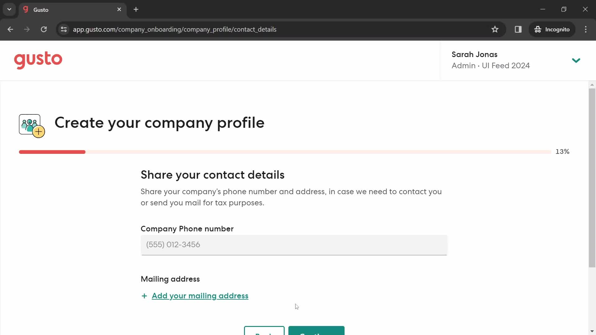 Onboarding screenshot