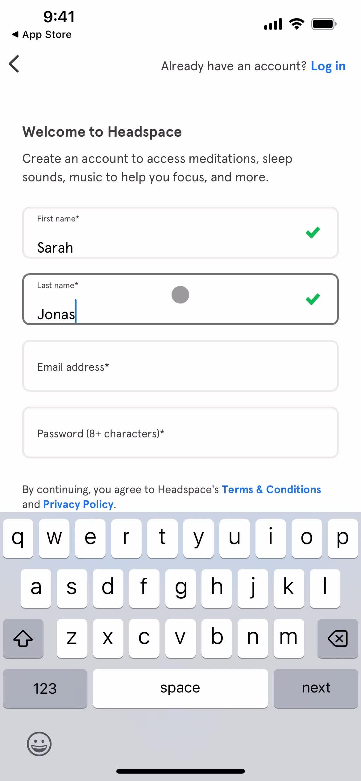 Onboarding screenshot