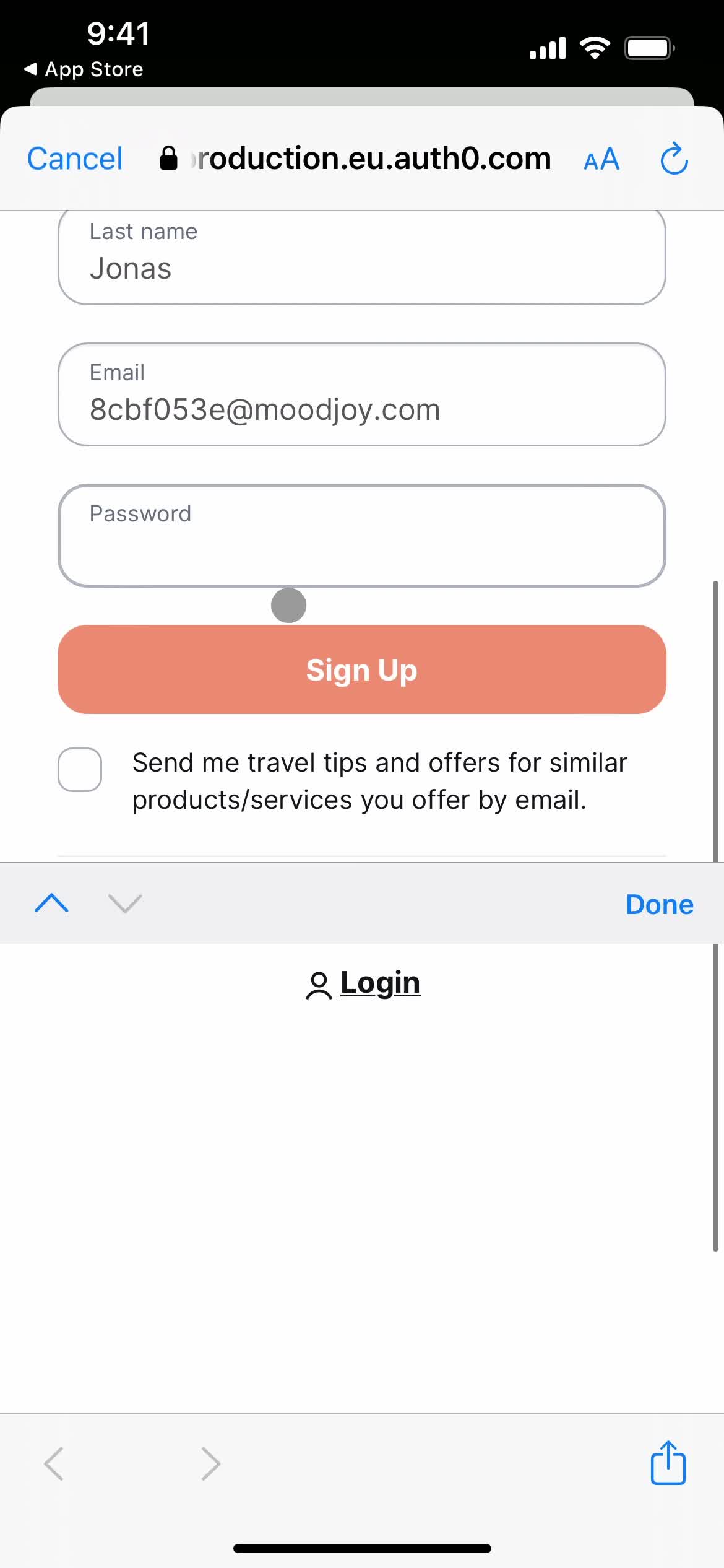 Onboarding screenshot