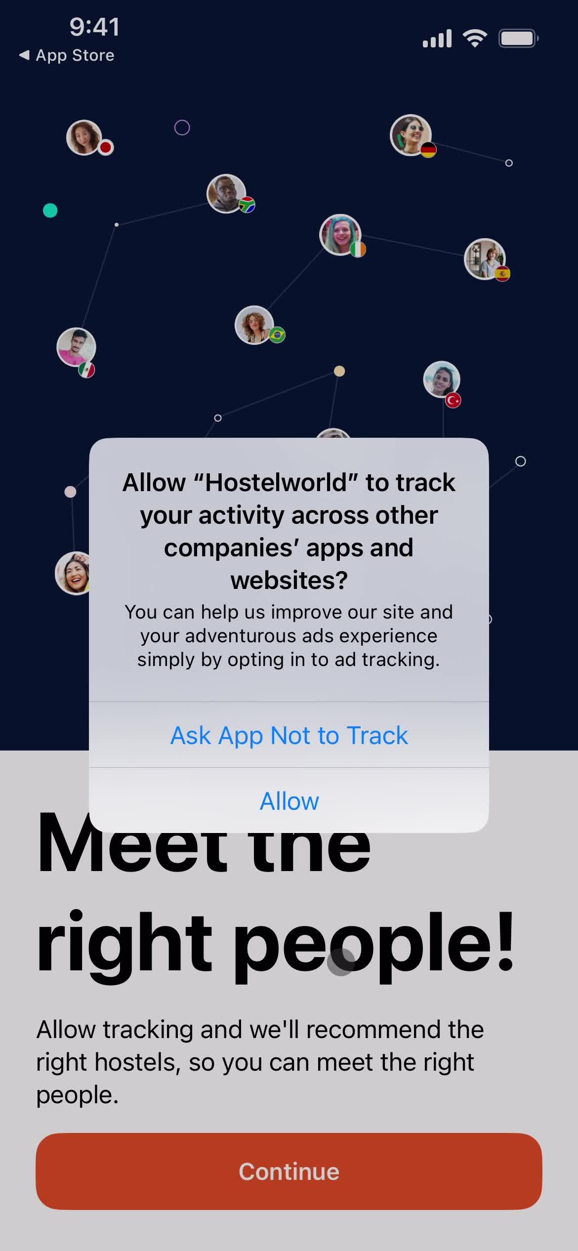 Onboarding screenshot