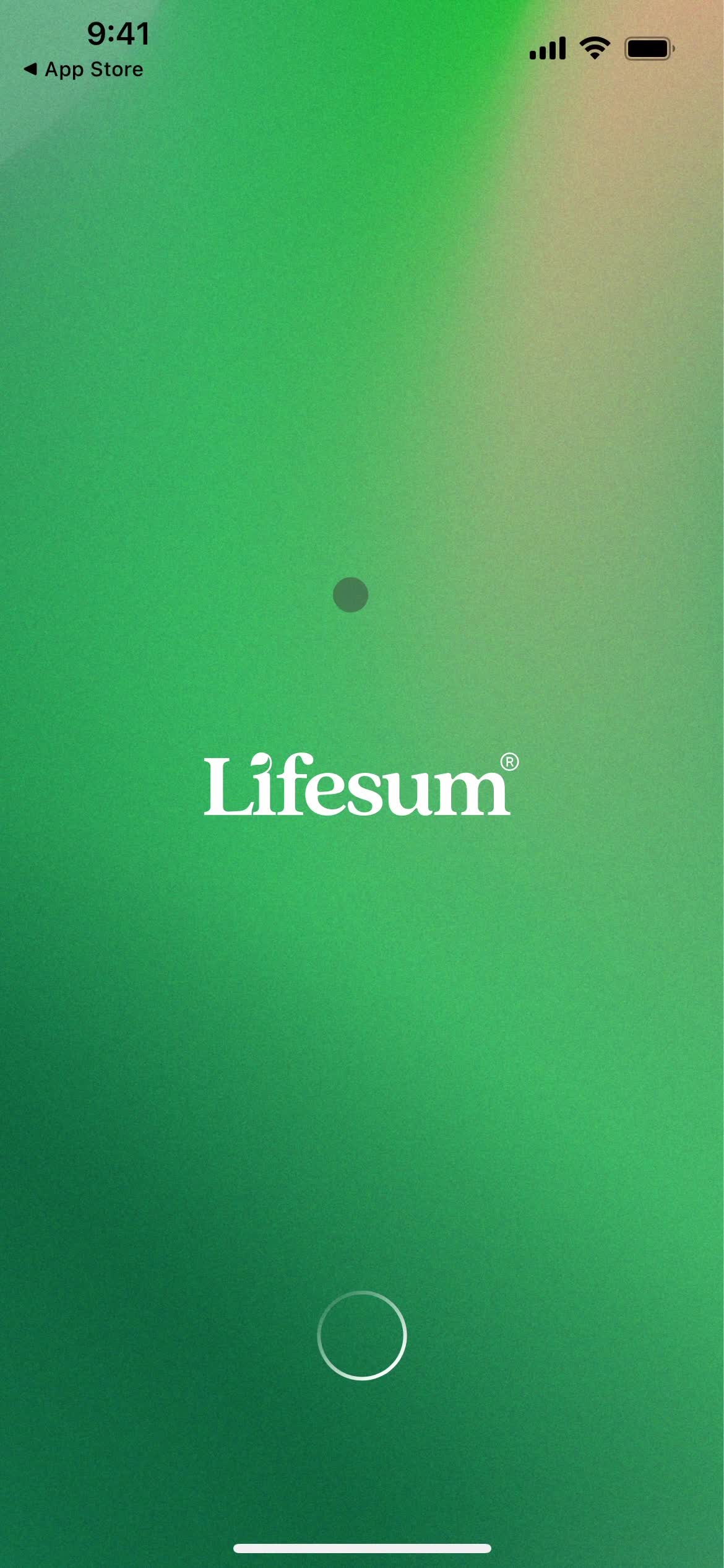 Lifesum splash screen screenshot