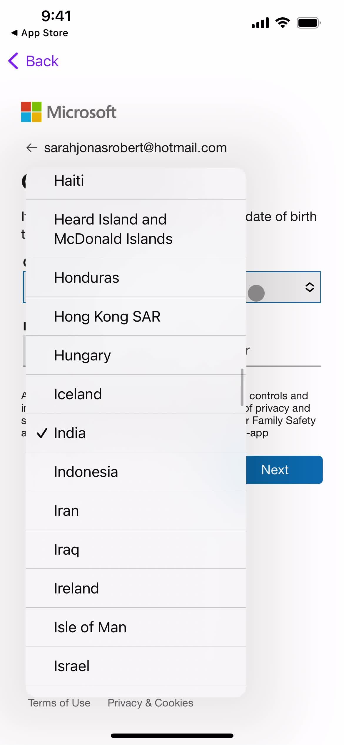 Onboarding screenshot