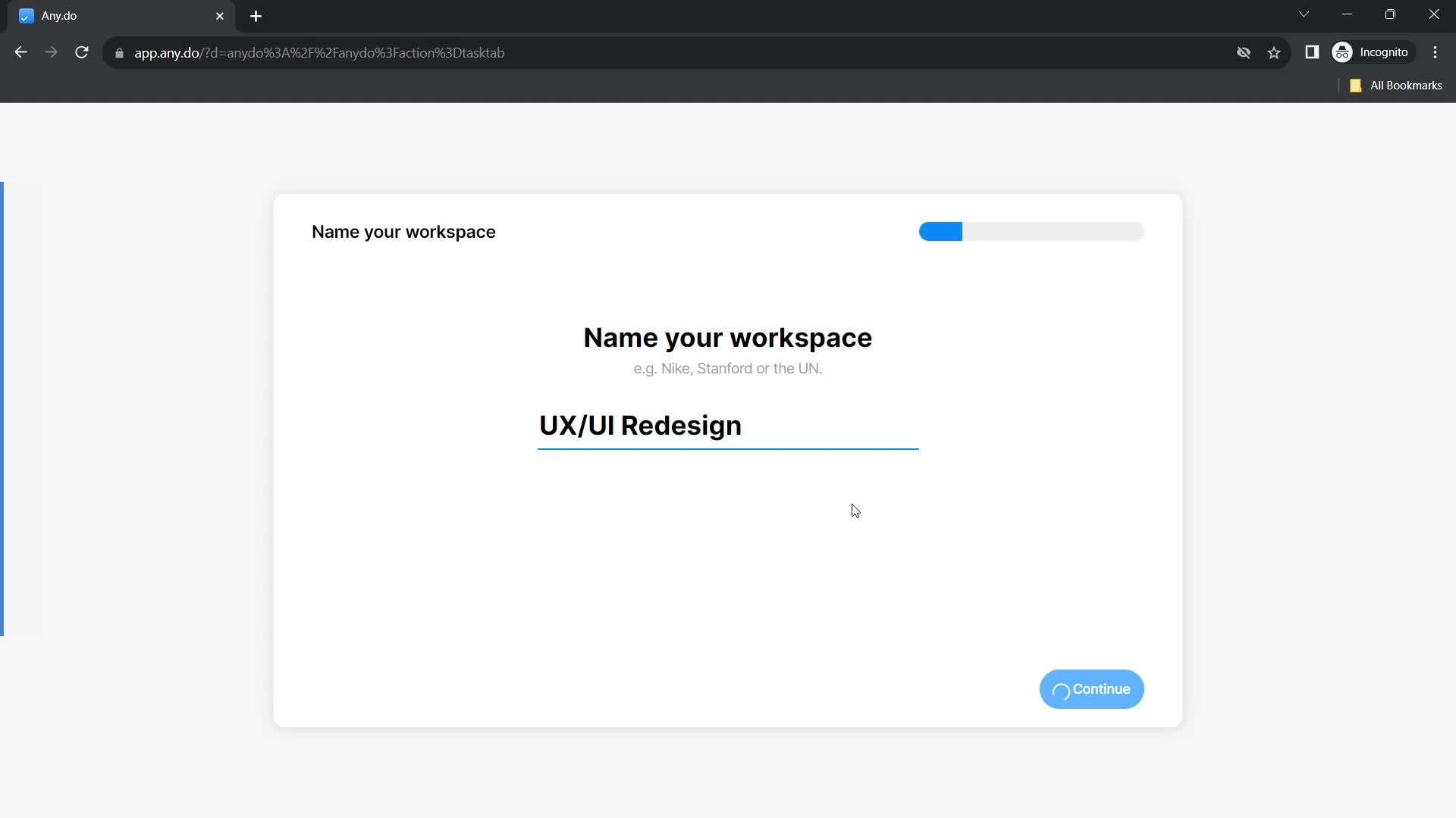 Onboarding screenshot