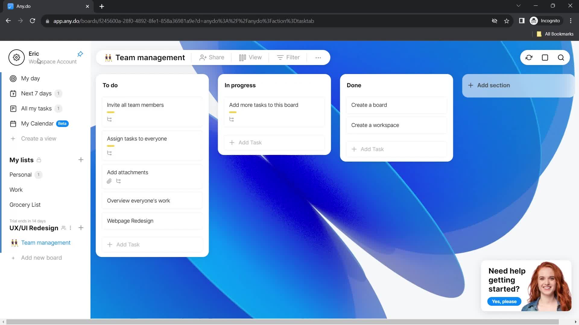 Onboarding screenshot