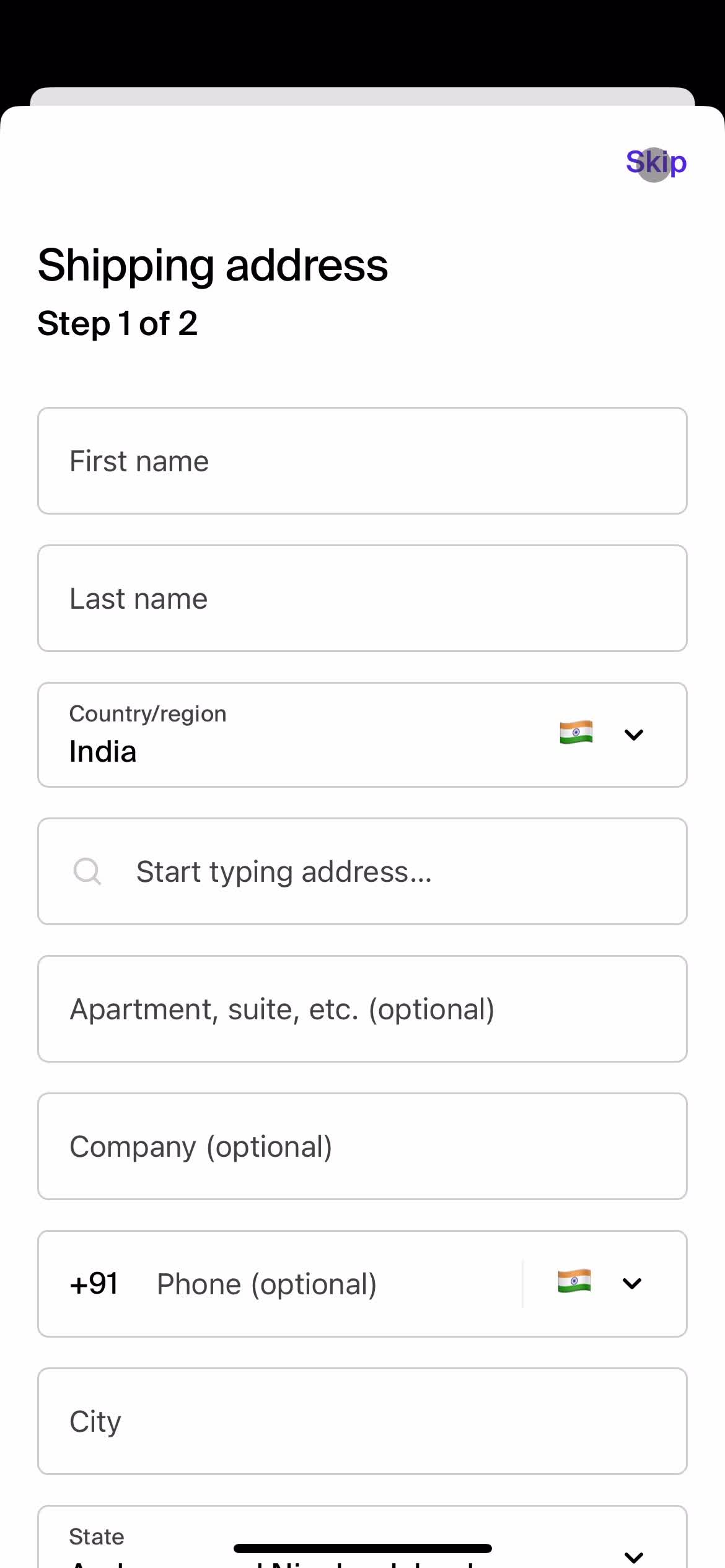 Onboarding screenshot