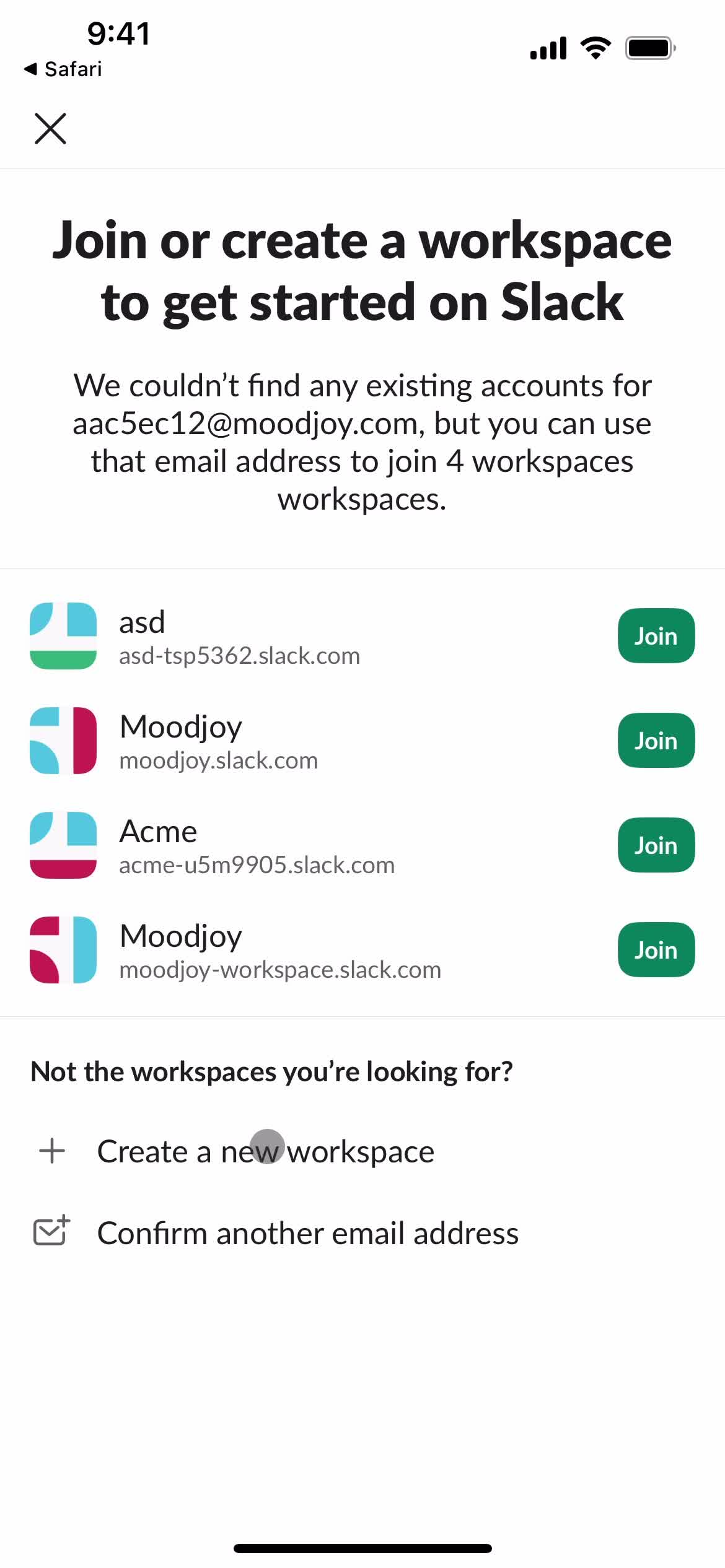 Onboarding screenshot