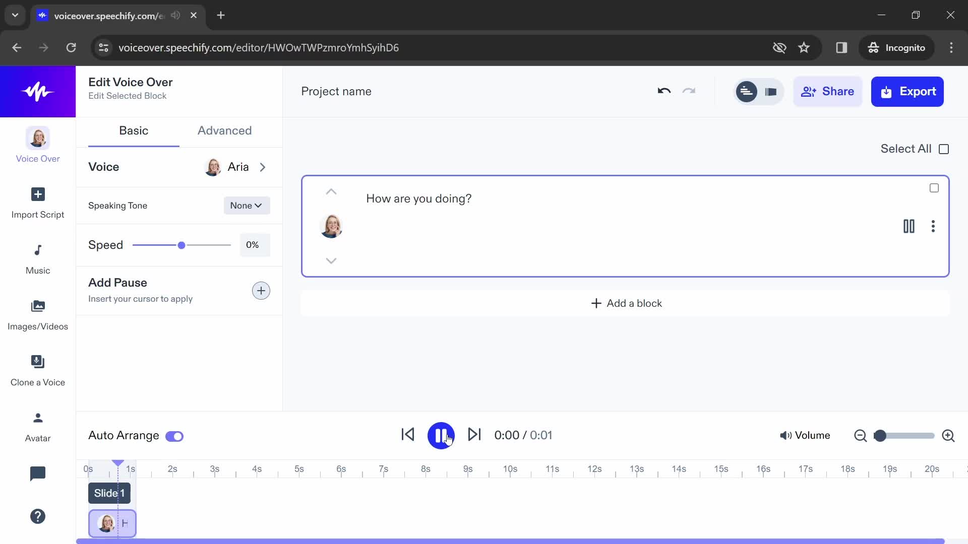 Onboarding screenshot