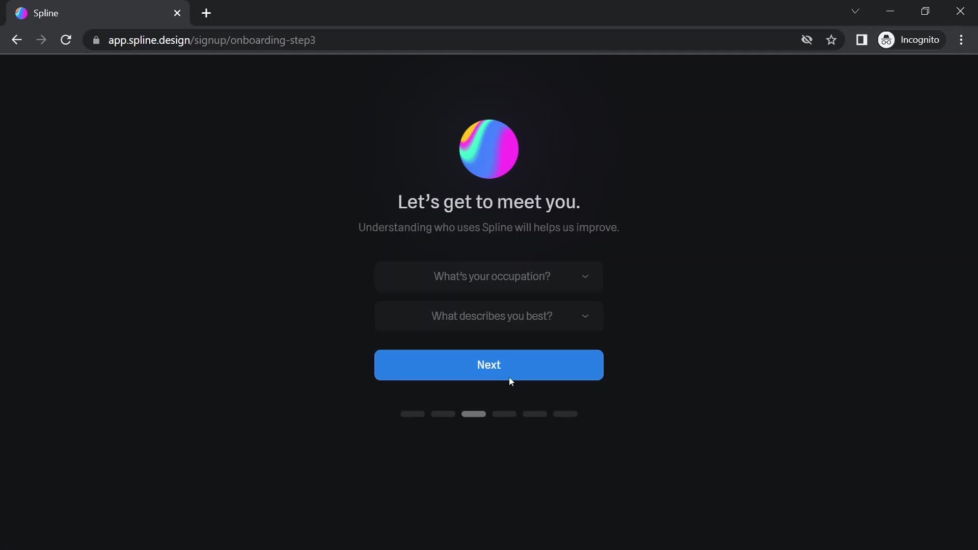 Onboarding screenshot