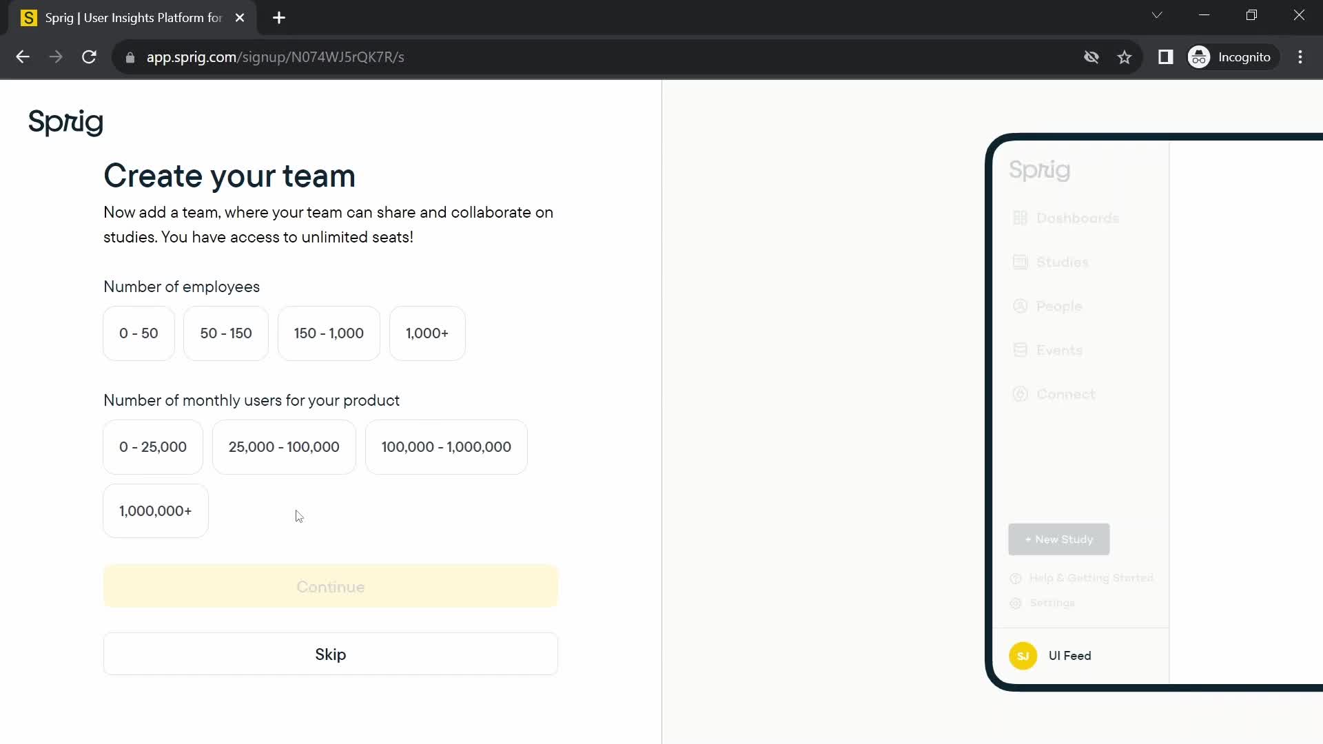 Onboarding screenshot