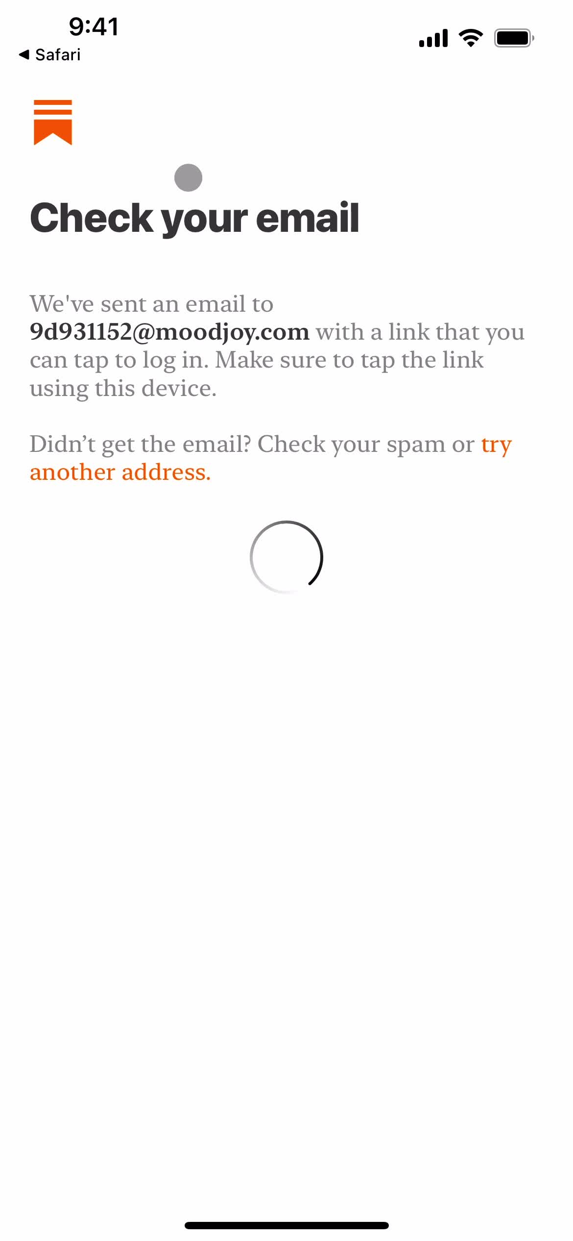 Substack check your inbox screenshot