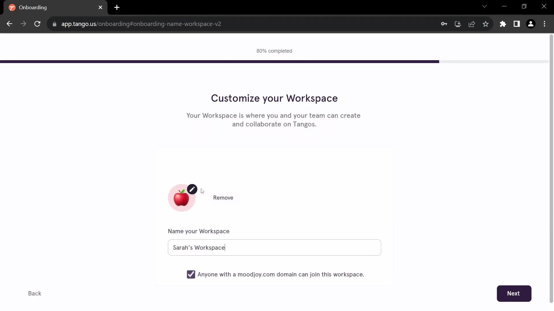 Onboarding screenshot