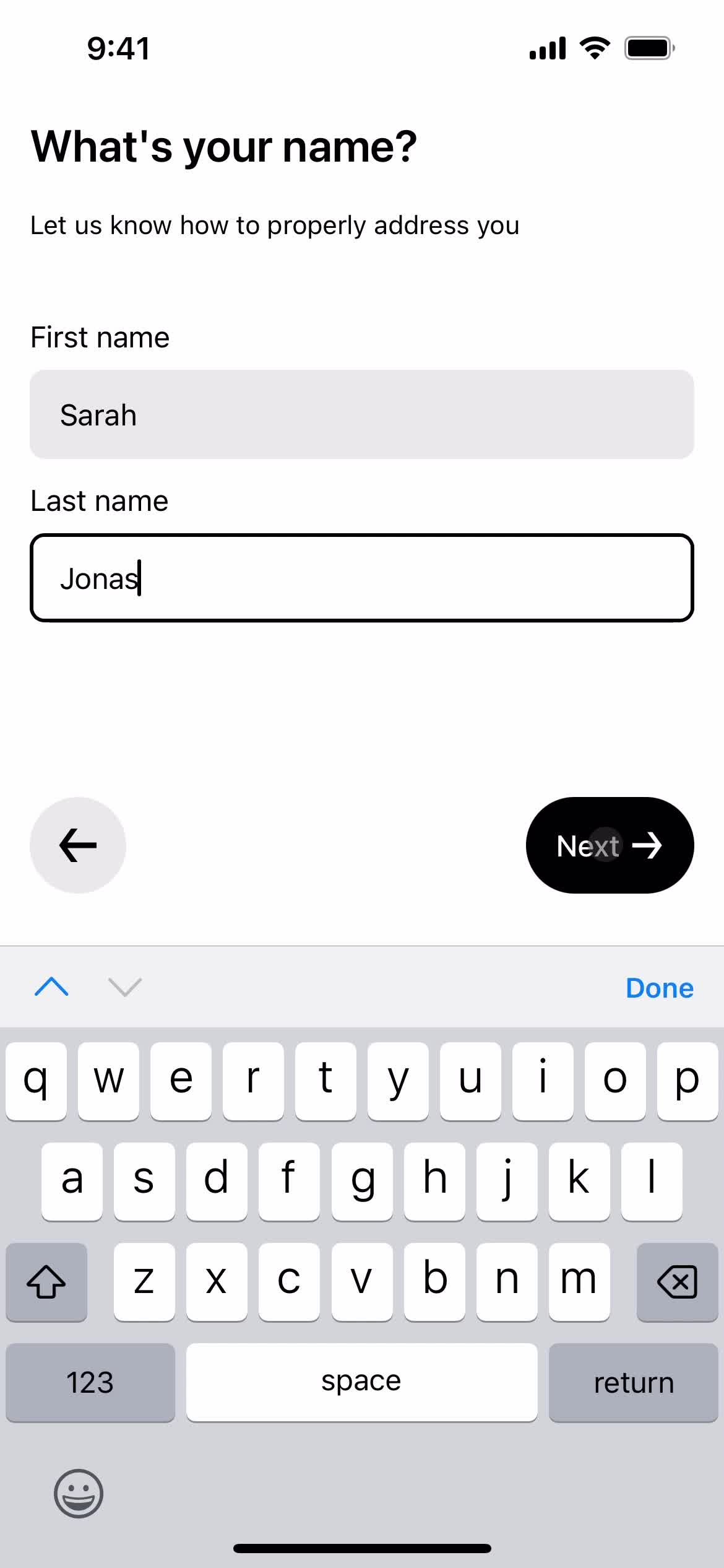 Onboarding screenshot