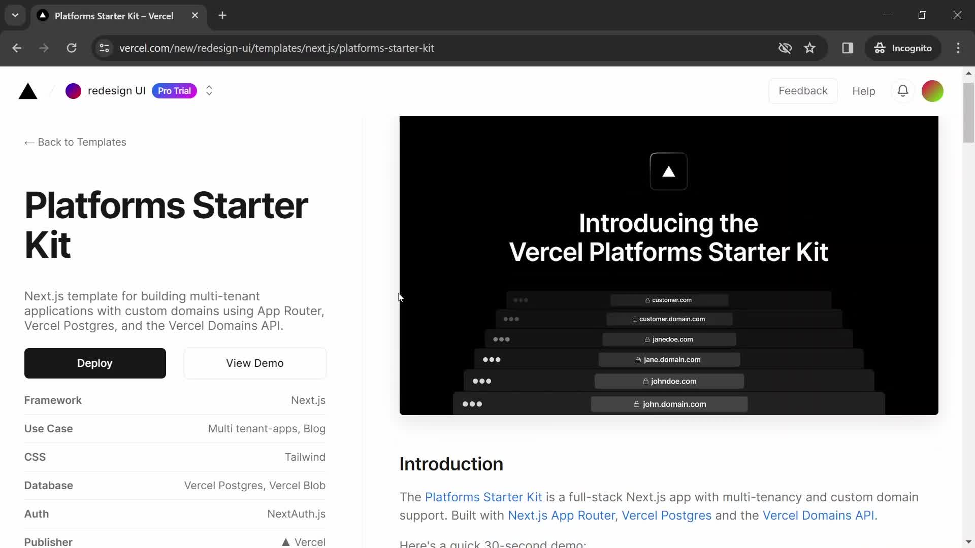 Onboarding on Vercel video thumbnail