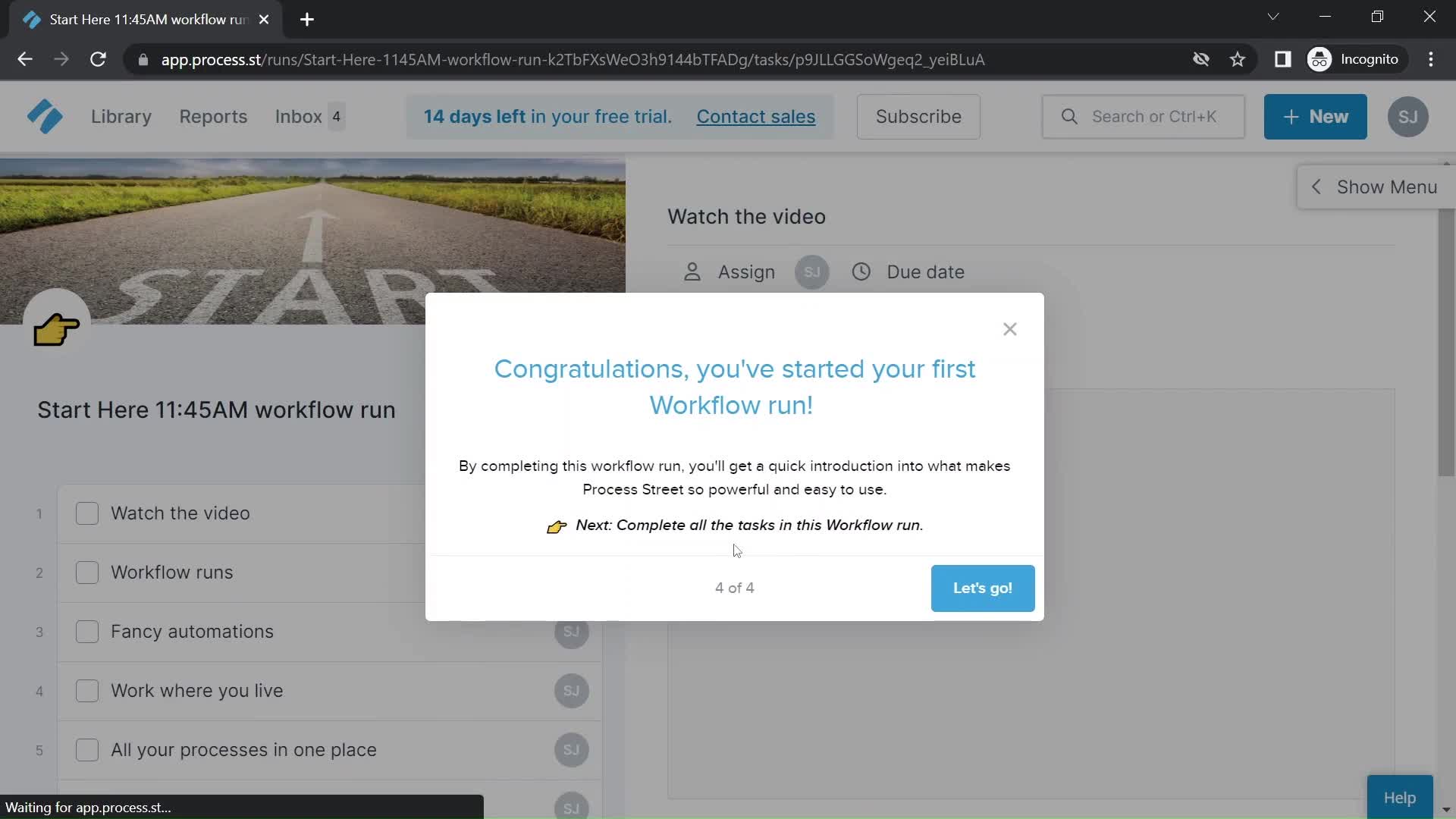 Onboarding screenshot