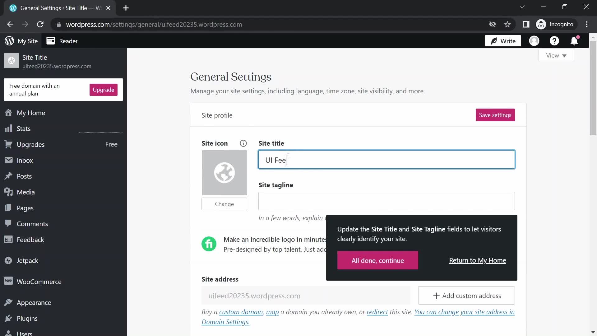 Onboarding screenshot