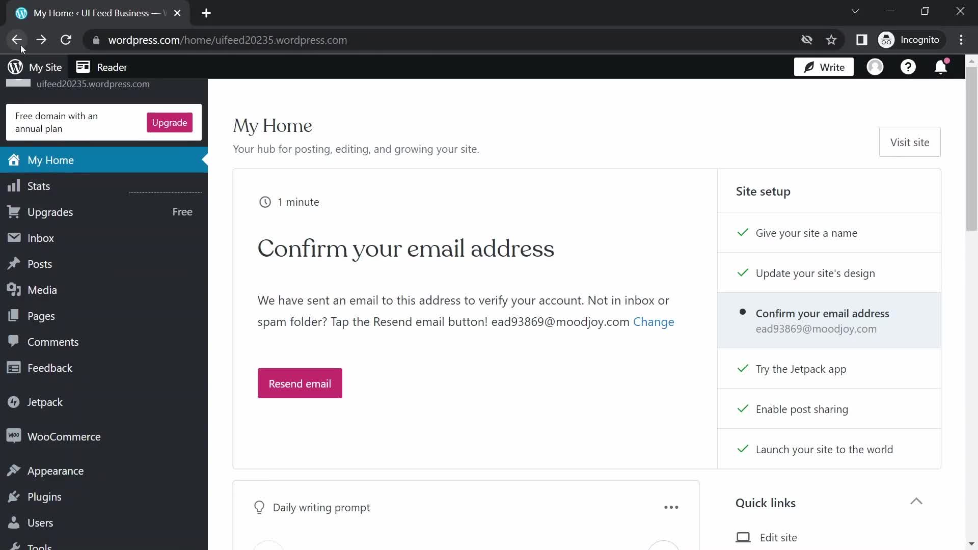 Onboarding screenshot