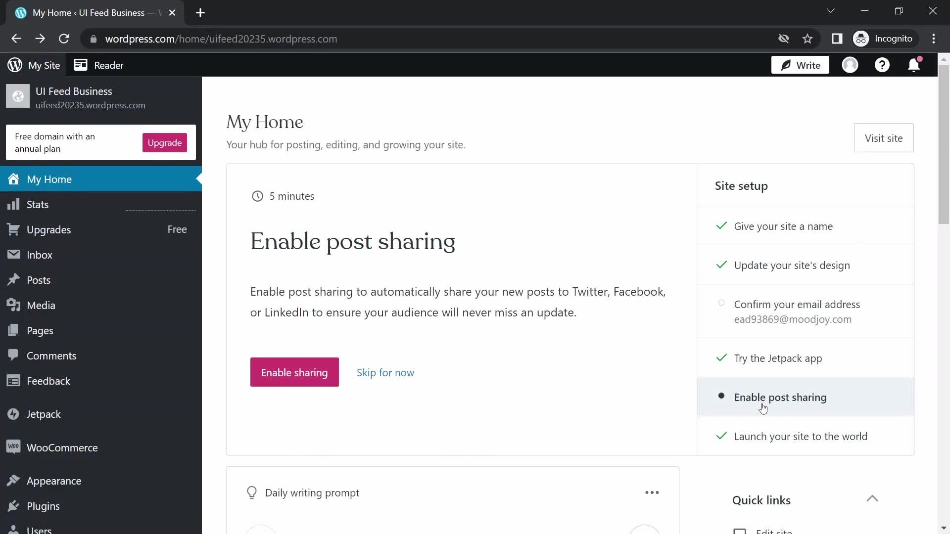 Onboarding screenshot