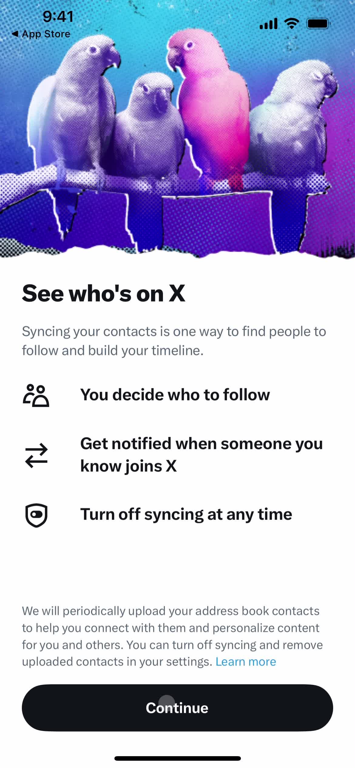 Onboarding screenshot