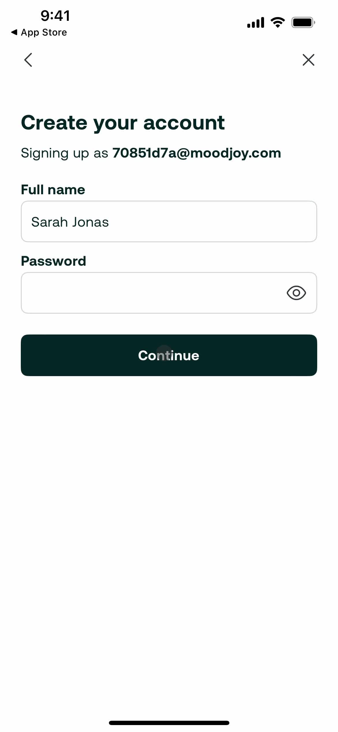 Onboarding screenshot