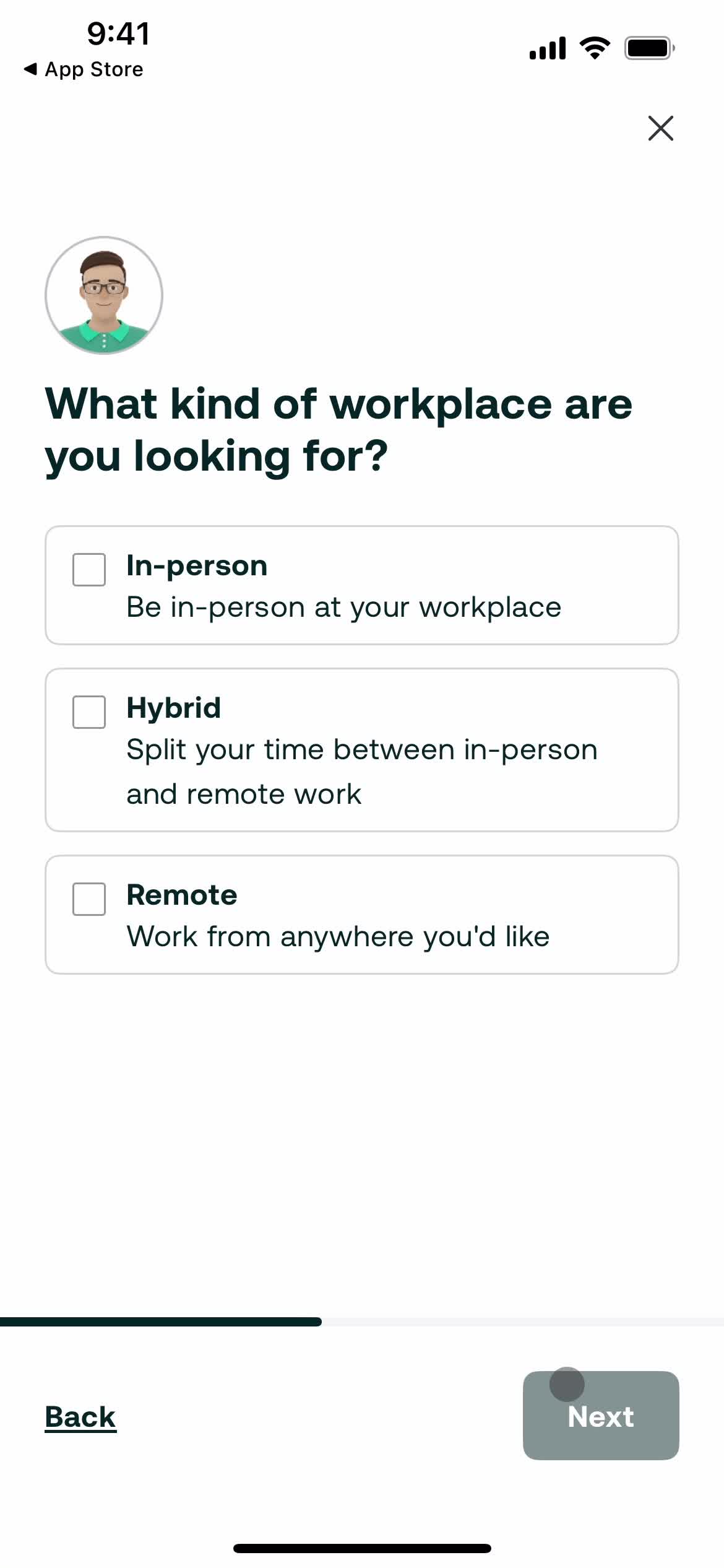 Onboarding screenshot