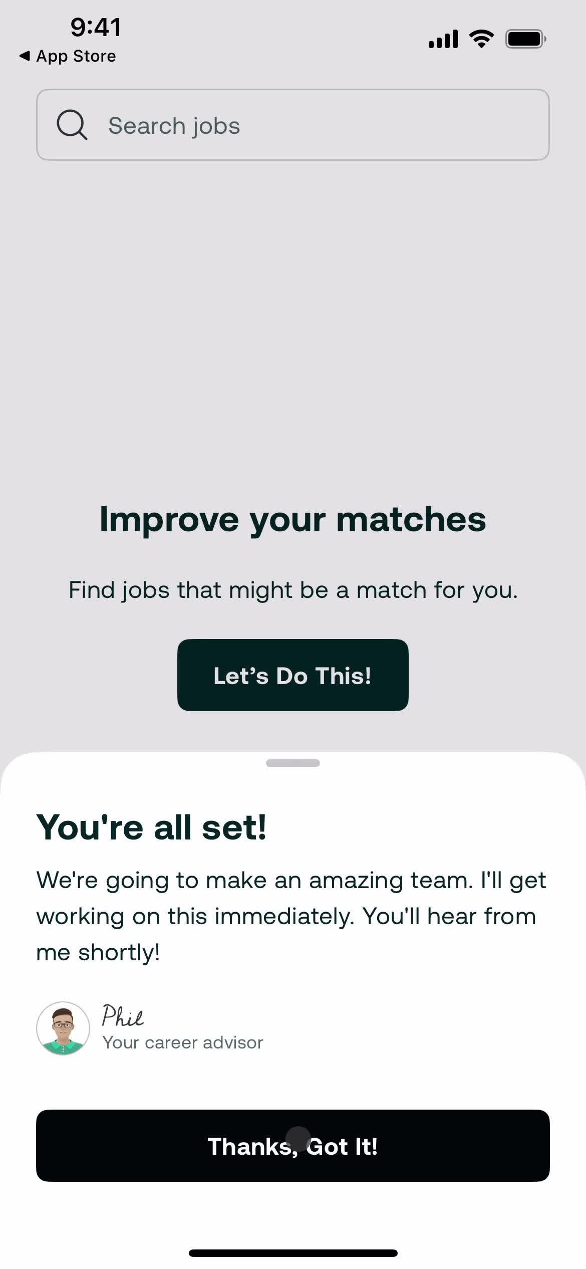 Onboarding screenshot