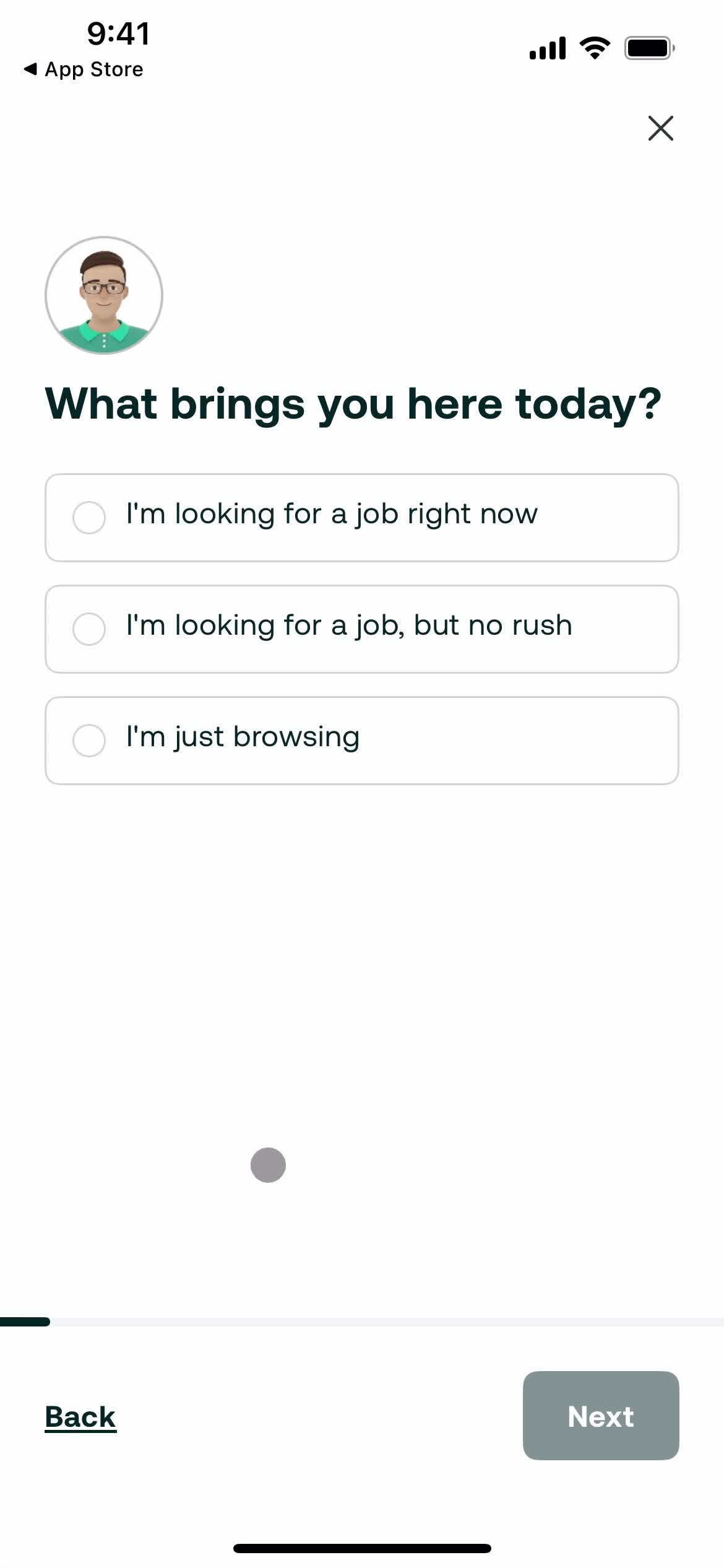 Onboarding screenshot