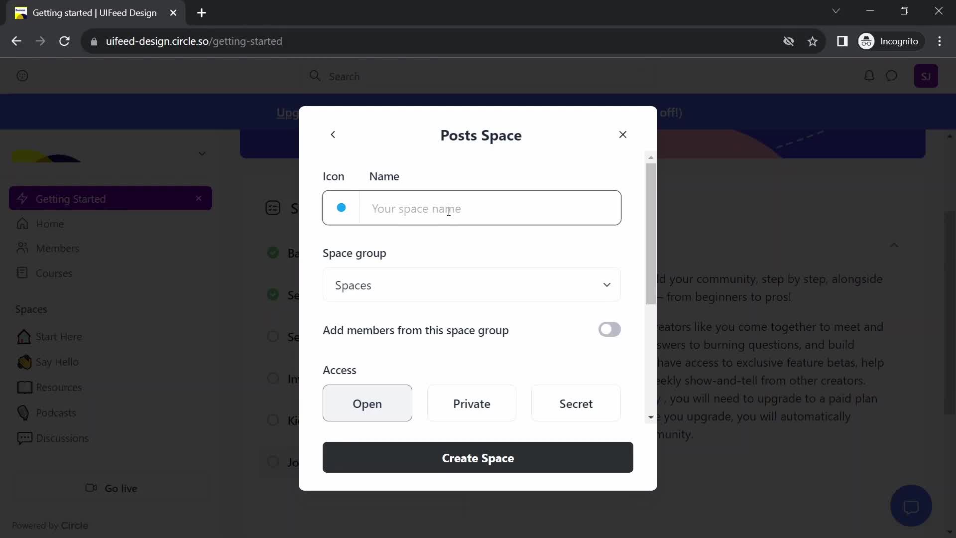 Onboarding screenshot