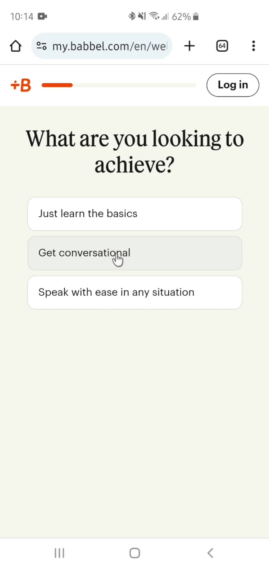 Onboarding screenshot