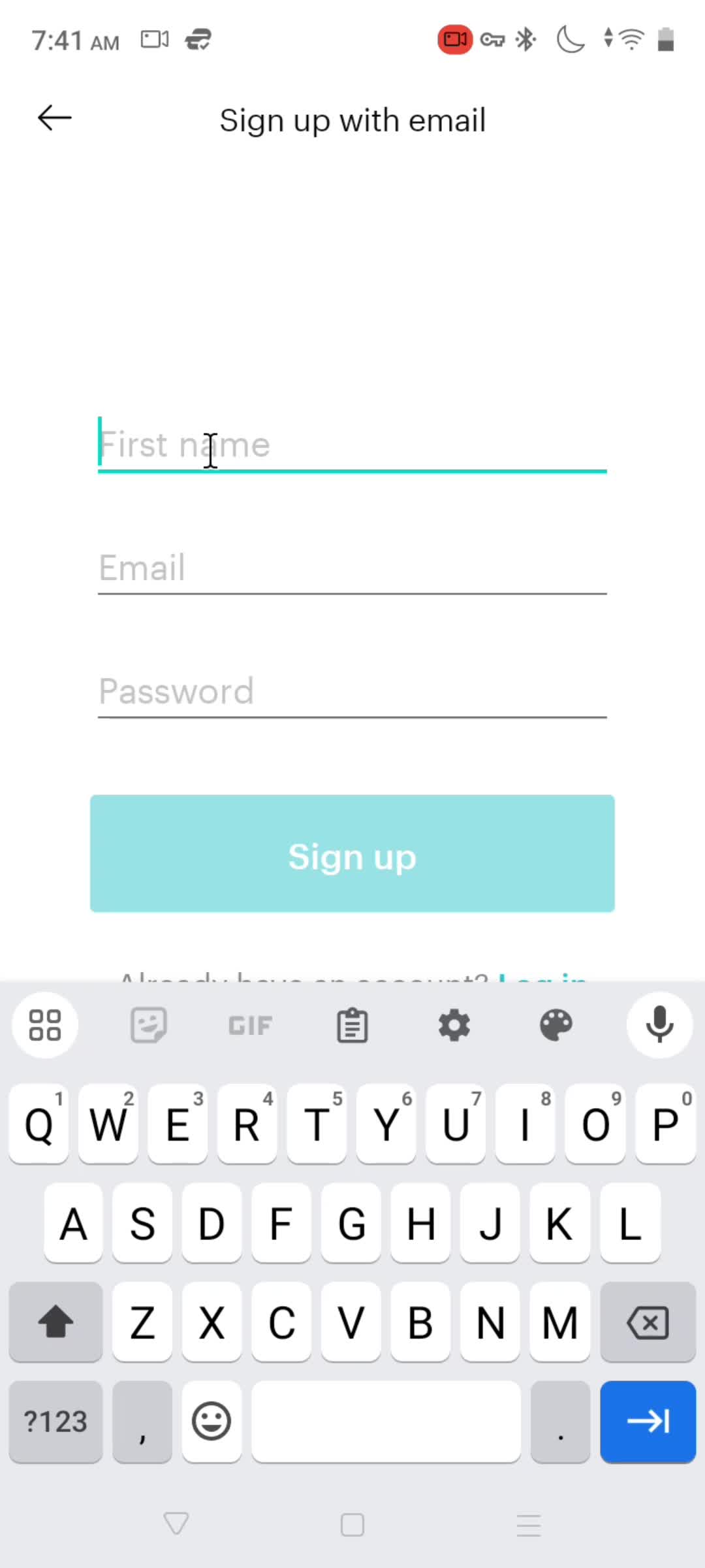 Onboarding screenshot