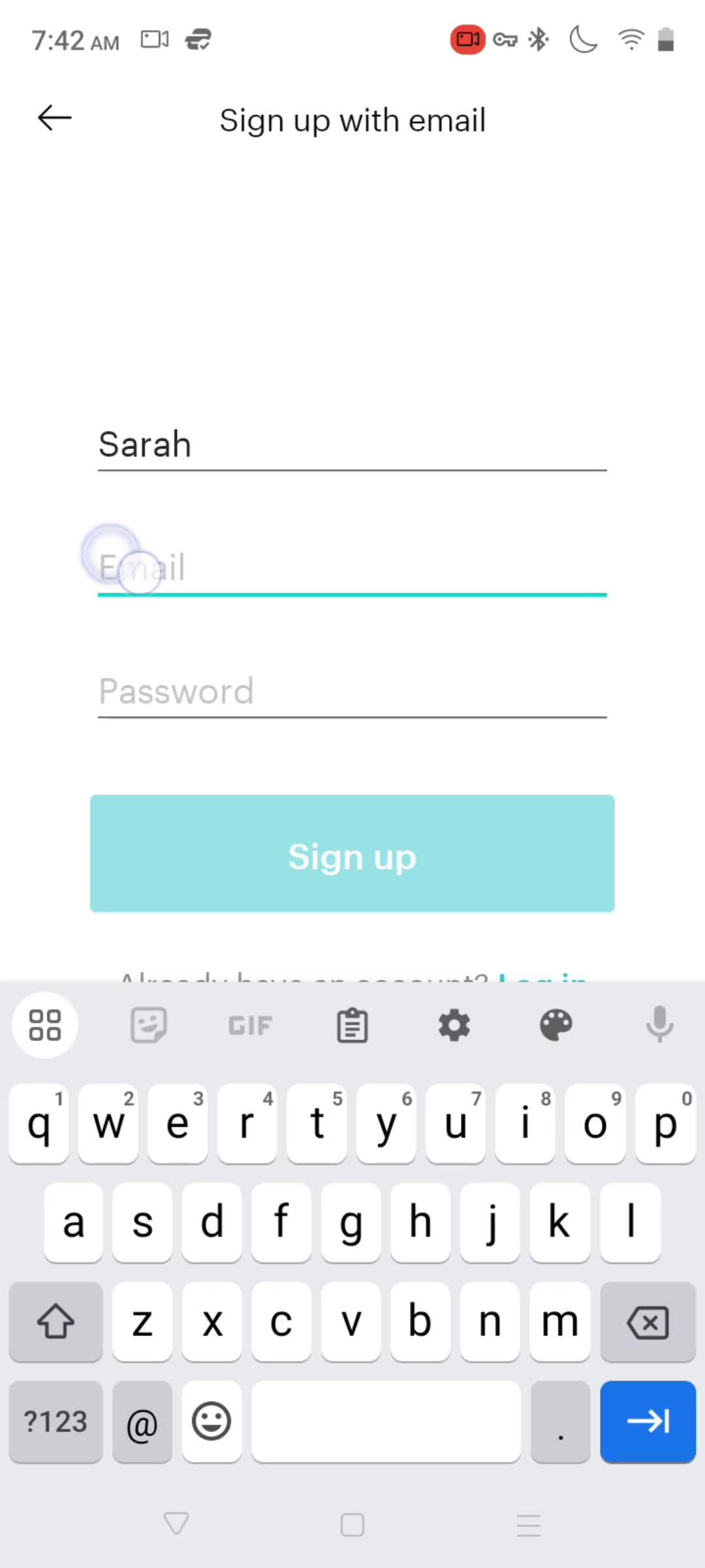 Onboarding screenshot