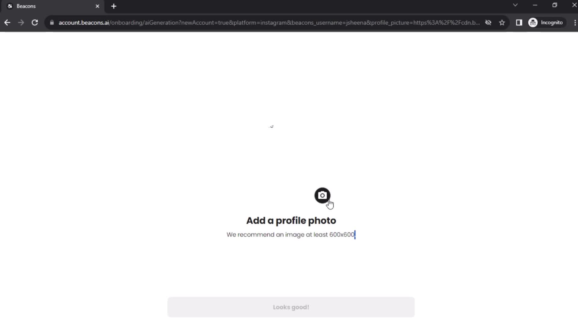 Onboarding screenshot