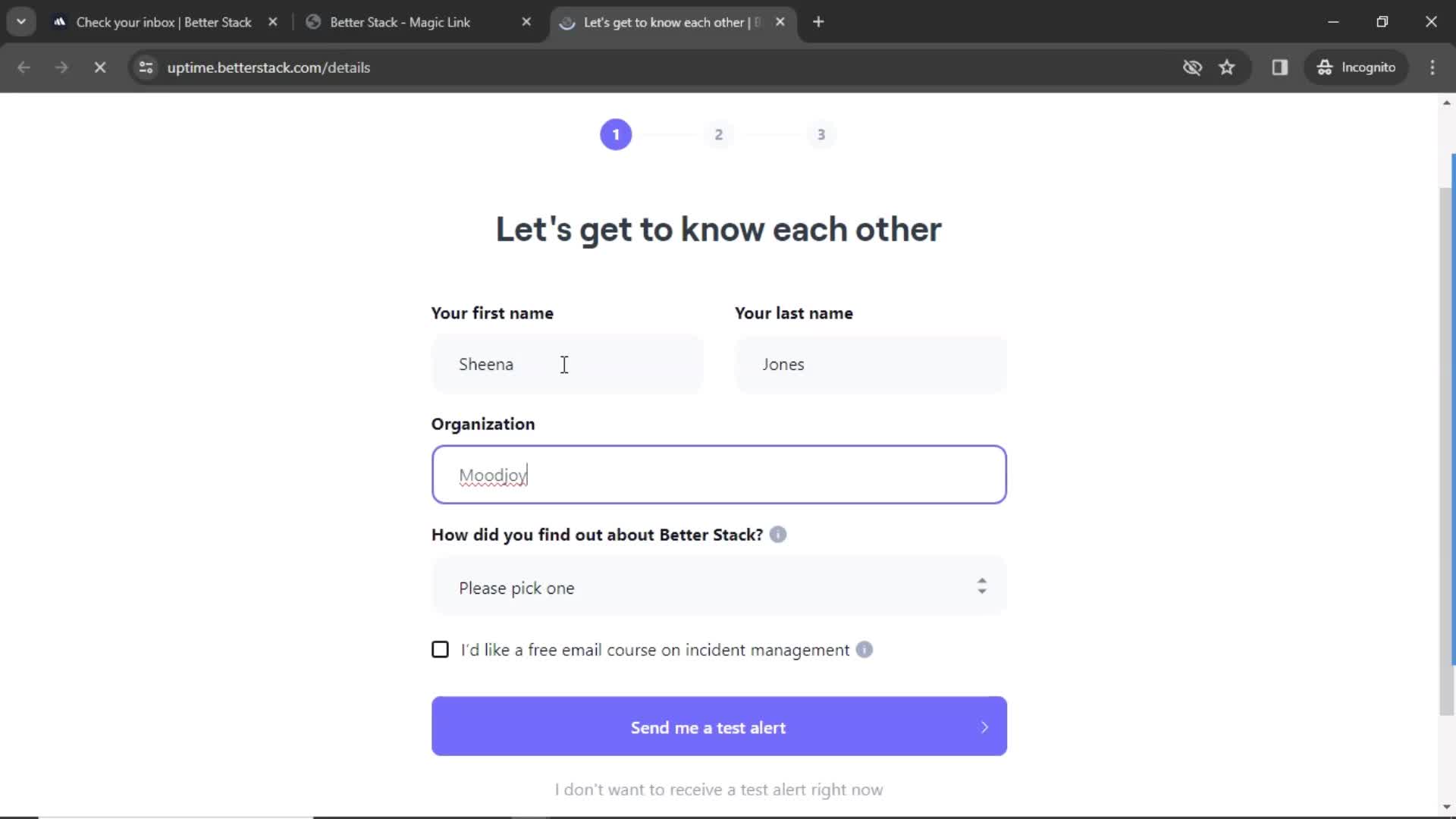 Onboarding screenshot