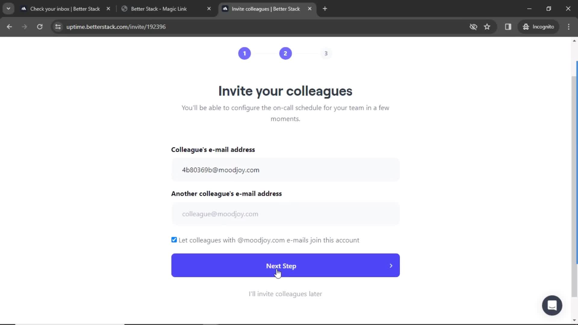 Onboarding screenshot