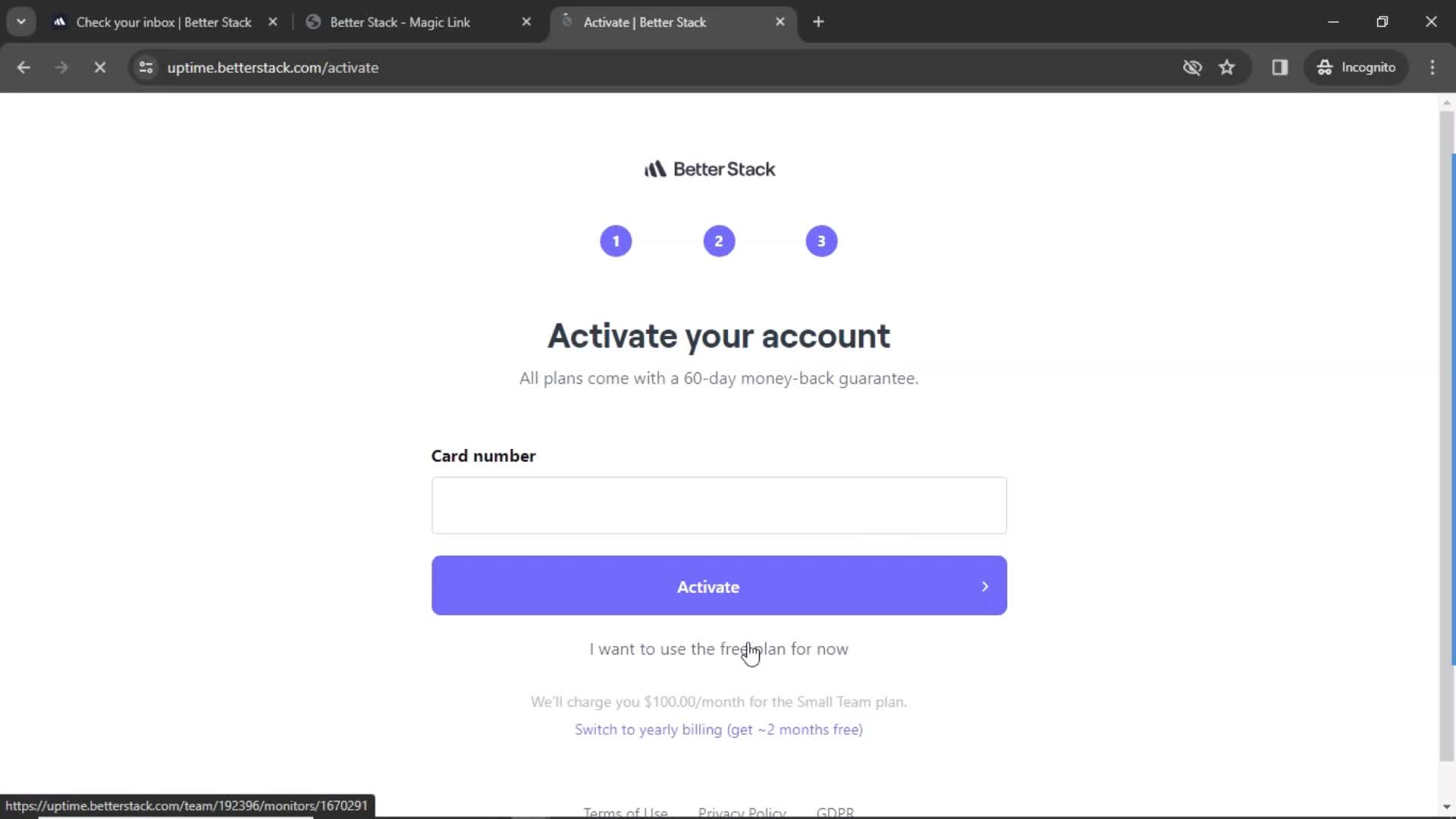 Onboarding screenshot