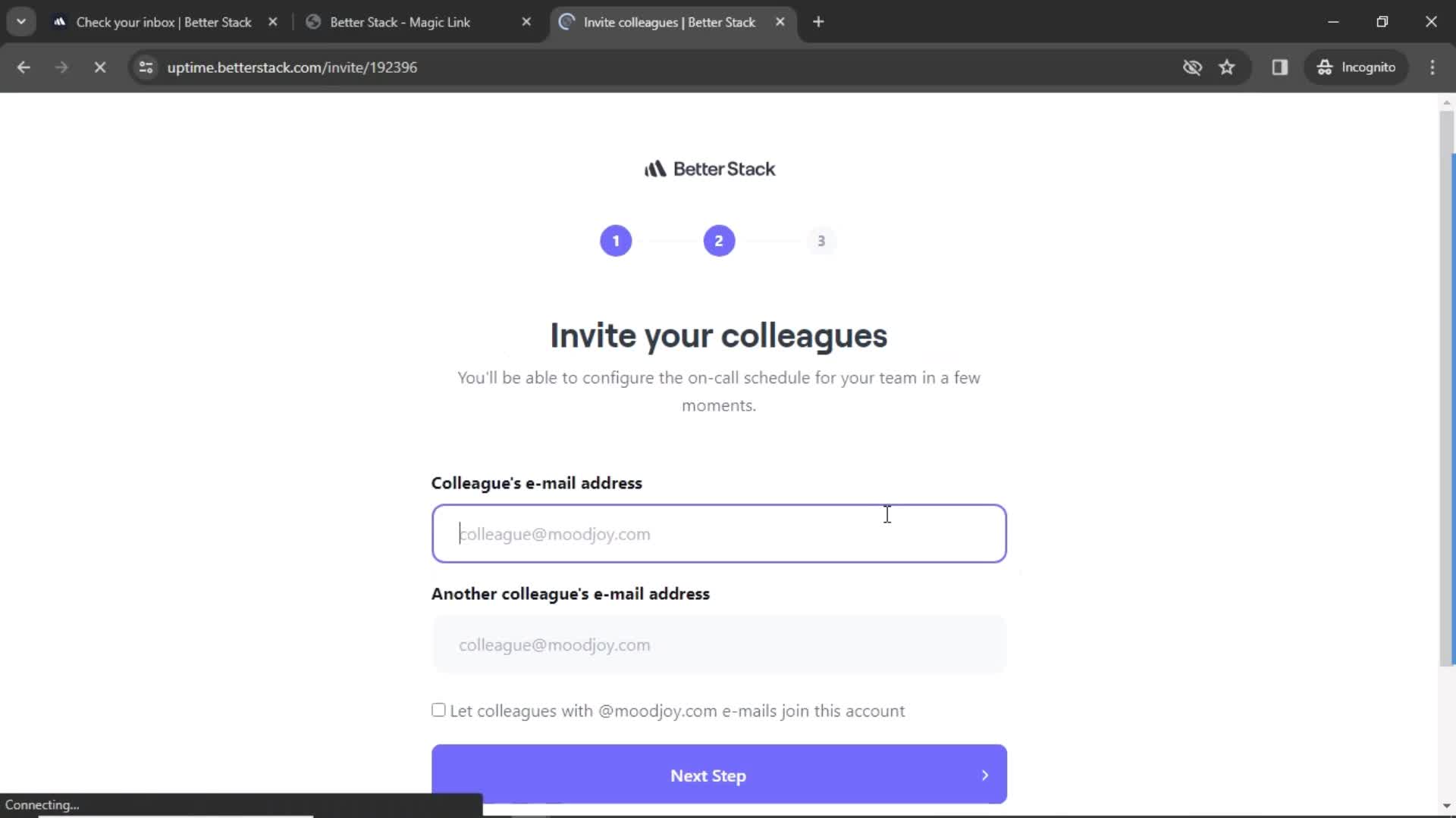 Onboarding screenshot