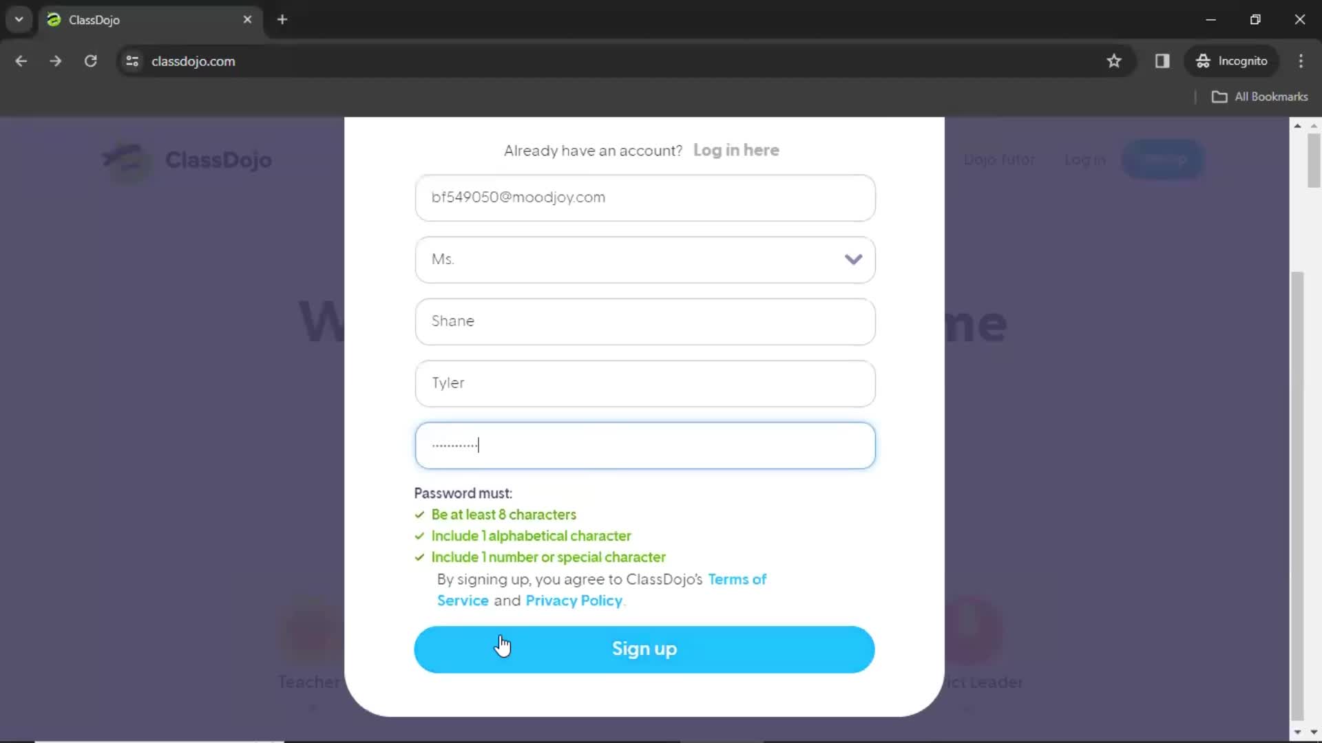 Onboarding screenshot