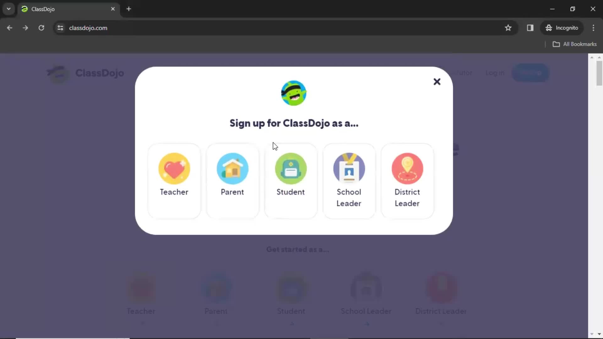 Onboarding on ClassDojo Desktop Examples | Page Flows (video & 12 ...