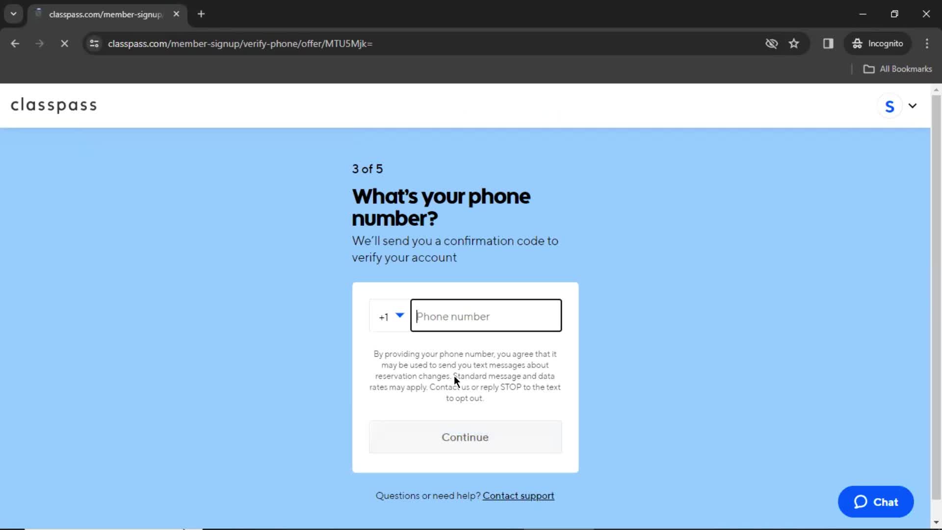 Onboarding screenshot