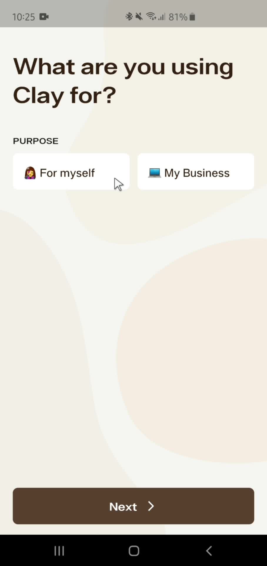 Onboarding screenshot