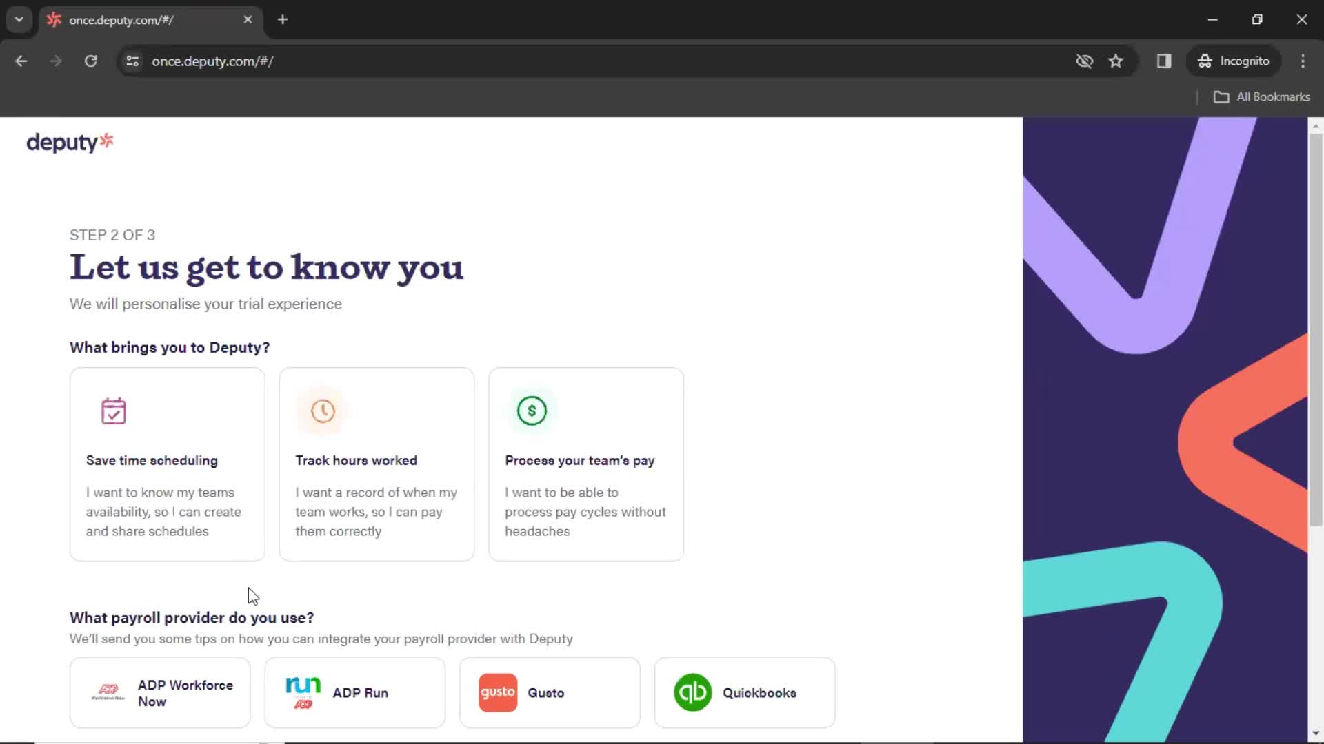 Onboarding screenshot