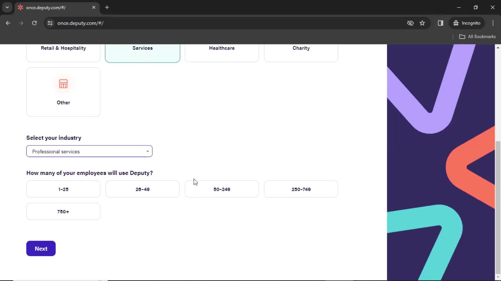 Onboarding screenshot