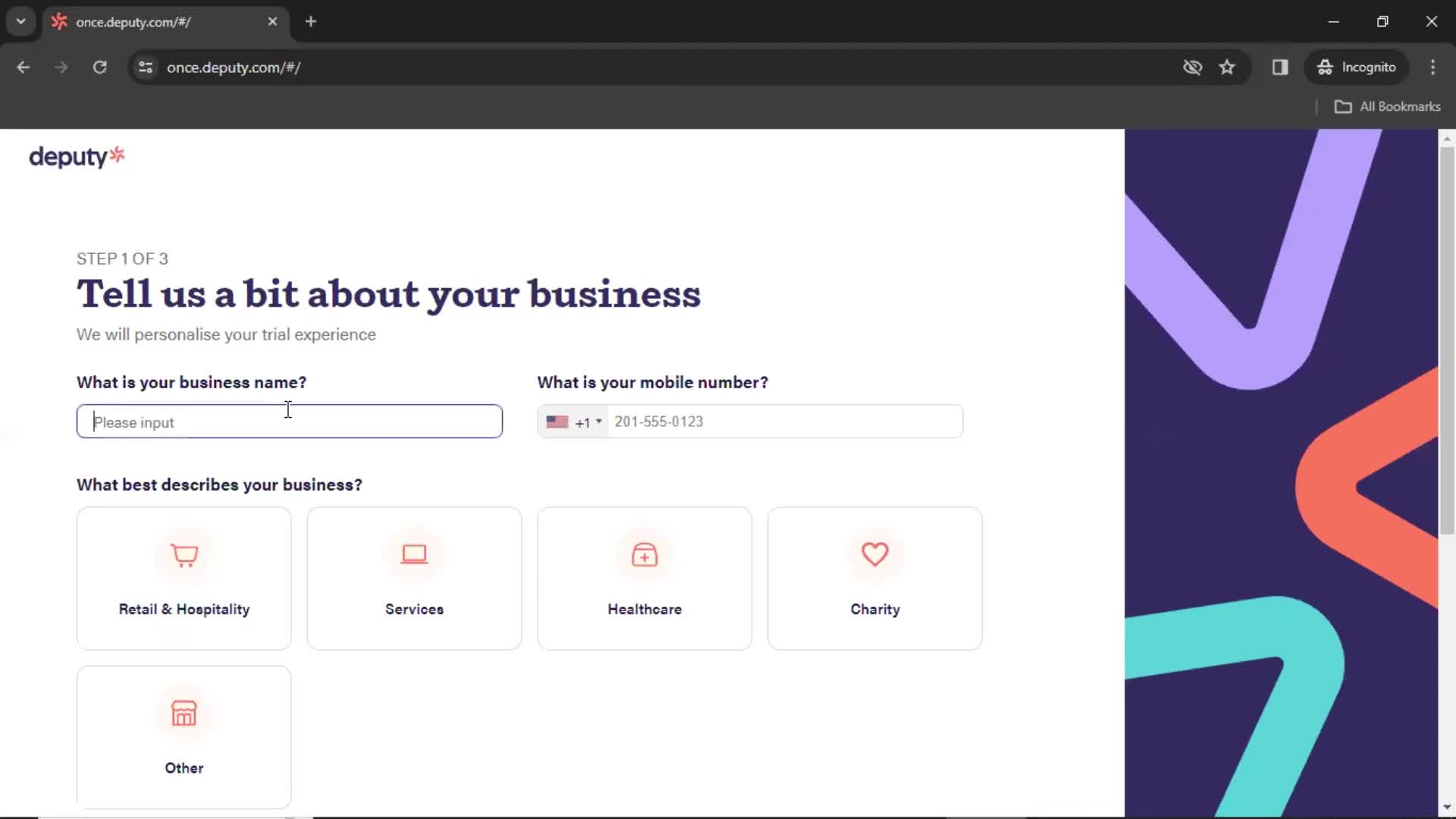 Onboarding screenshot