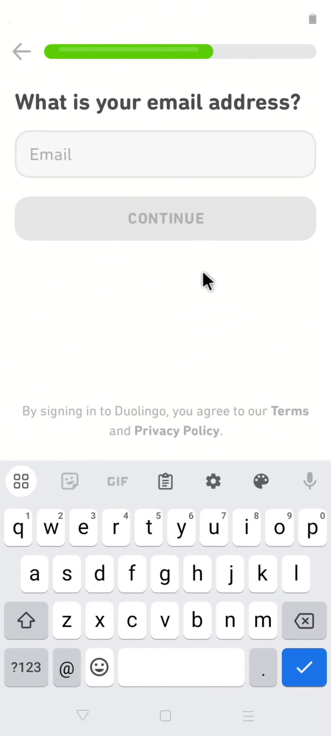 Onboarding screenshot