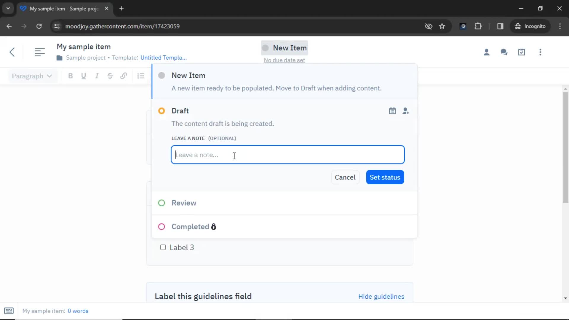 Onboarding screenshot